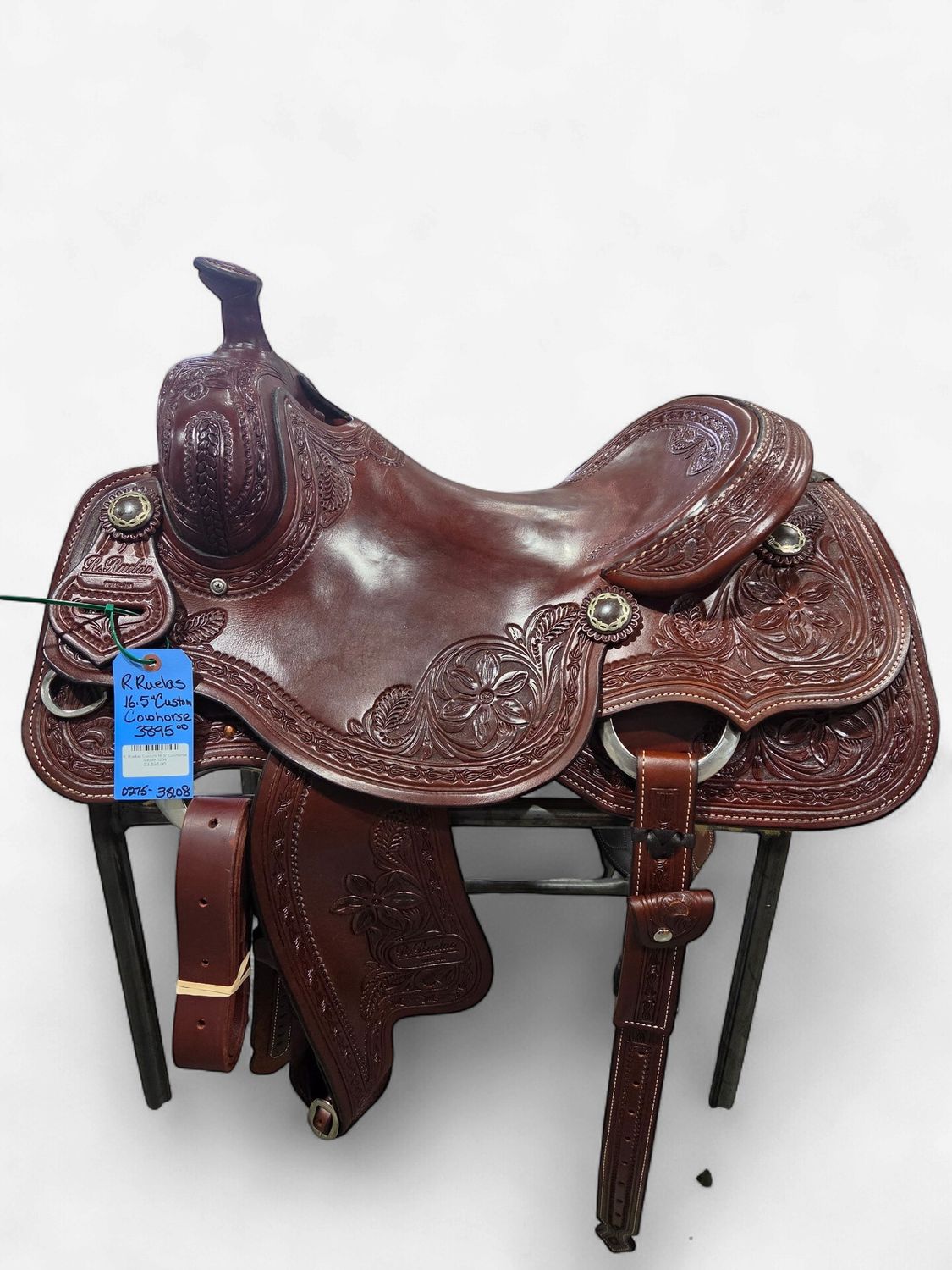 R. Ruelas Custom 16.5" Cowhorse Saddle 3208