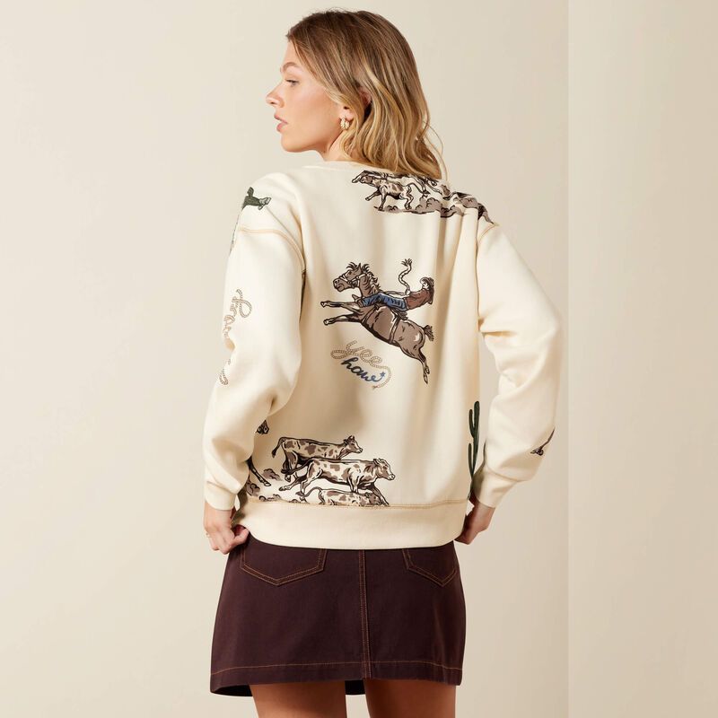 Ariat Women's Rancher Sweatshirt - Parchment