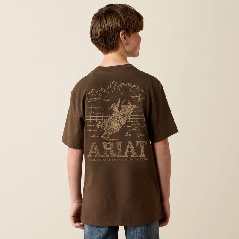 Ariat Youth Ariat Mountain Bull T-Shirt - Turkish Coffee