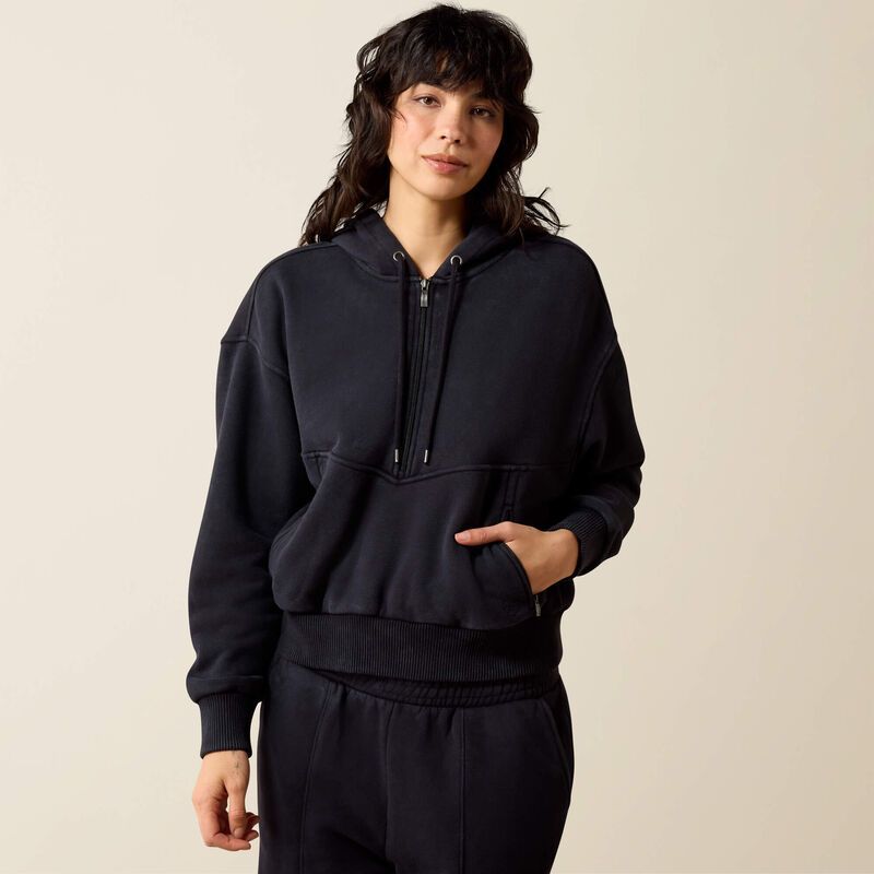 Ariat Women's Compass 1/2 Zip Sweatshirt - Black