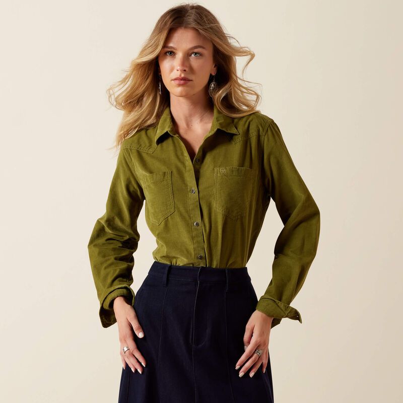 Ariat Women's Billie Jean Shirt - Moss Green