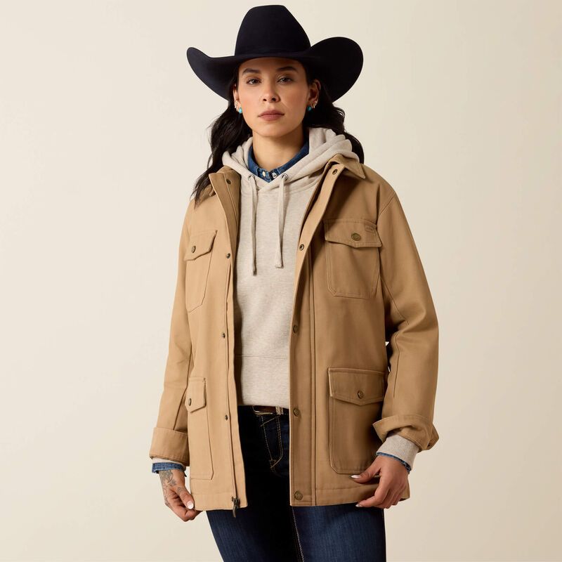 Ariat Women's Western Canvas Chore Jacket - Tiger's Eye