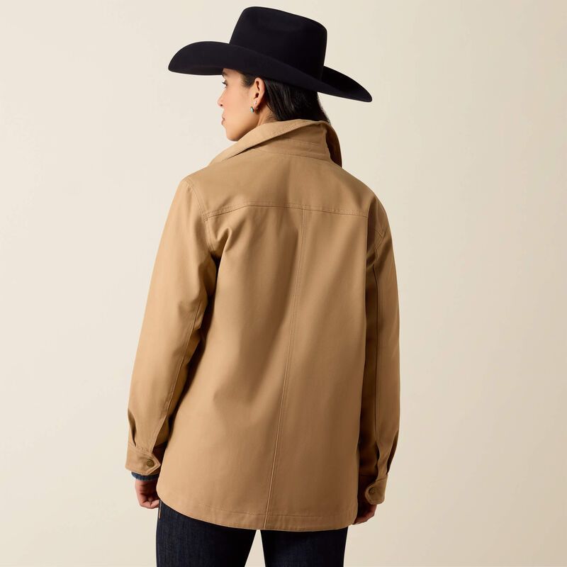 Ariat Women's Western Canvas Chore Jacket - Tiger's Eye