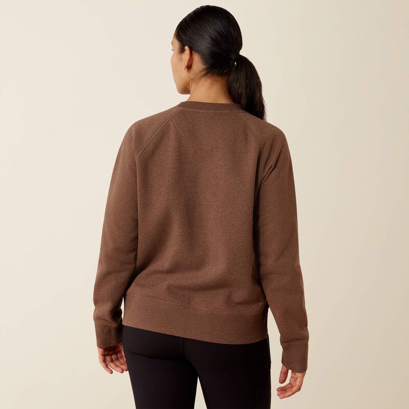 Ariat Women's Rebar Lightweight Fleece Sweatshirt - Rain Drum Heather