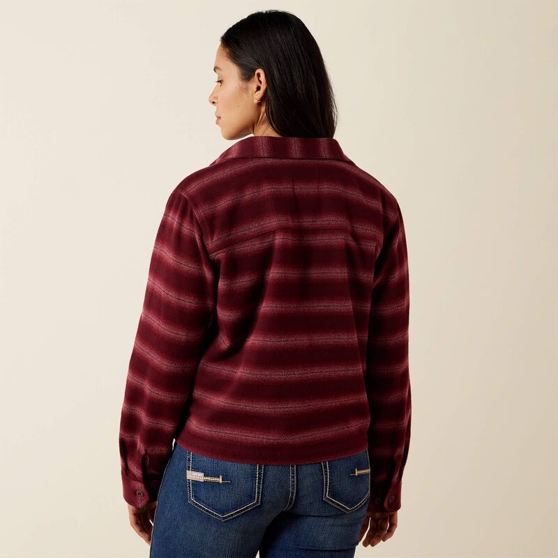 Ariat Women's Rebar Heavy Flannel Work Shirt - Windsor Wine