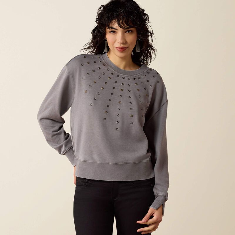 Ariat Women's Angela Sweatshirt - Stormfront