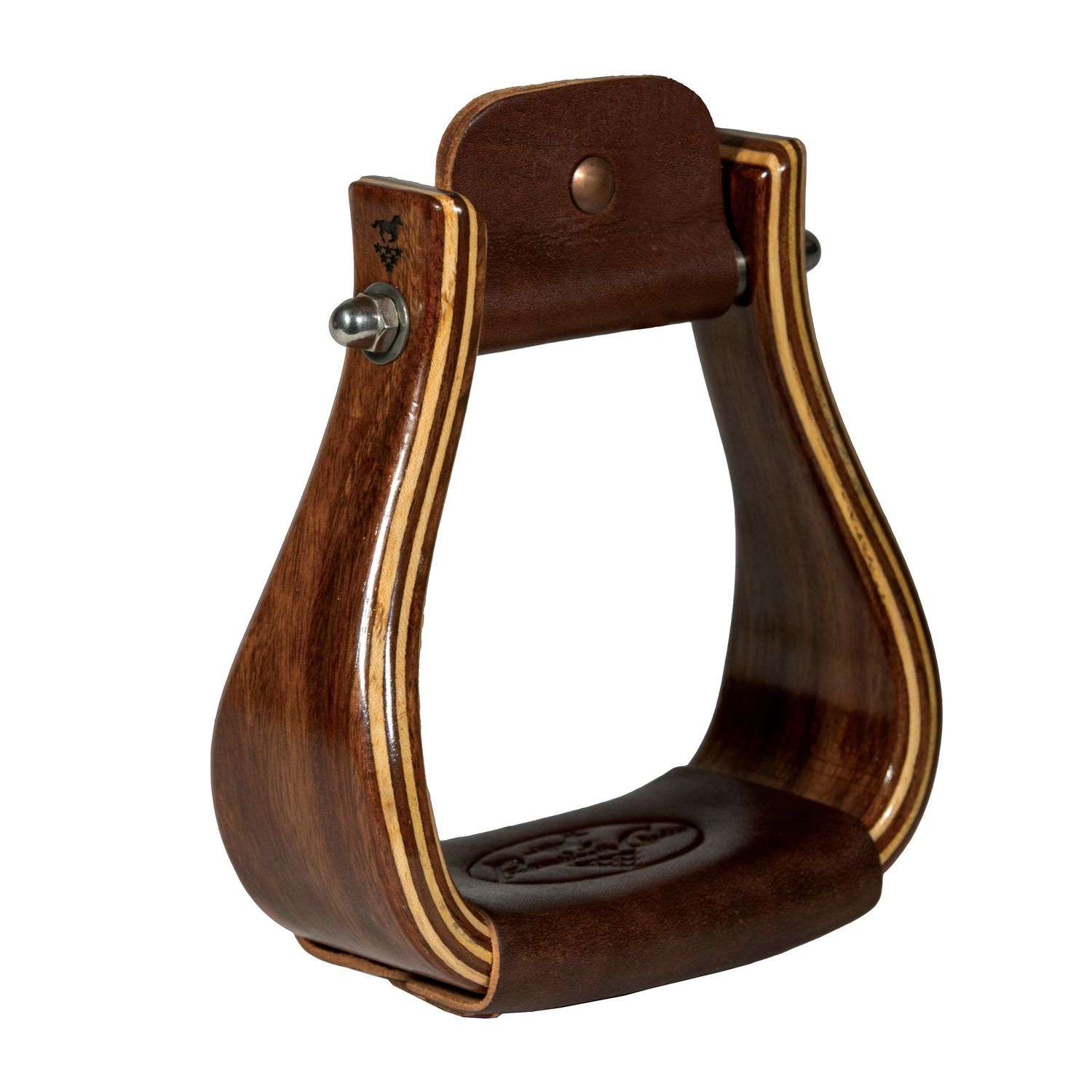 Professional’s Choice 3 inch Wood Stirrup Dark Gloss