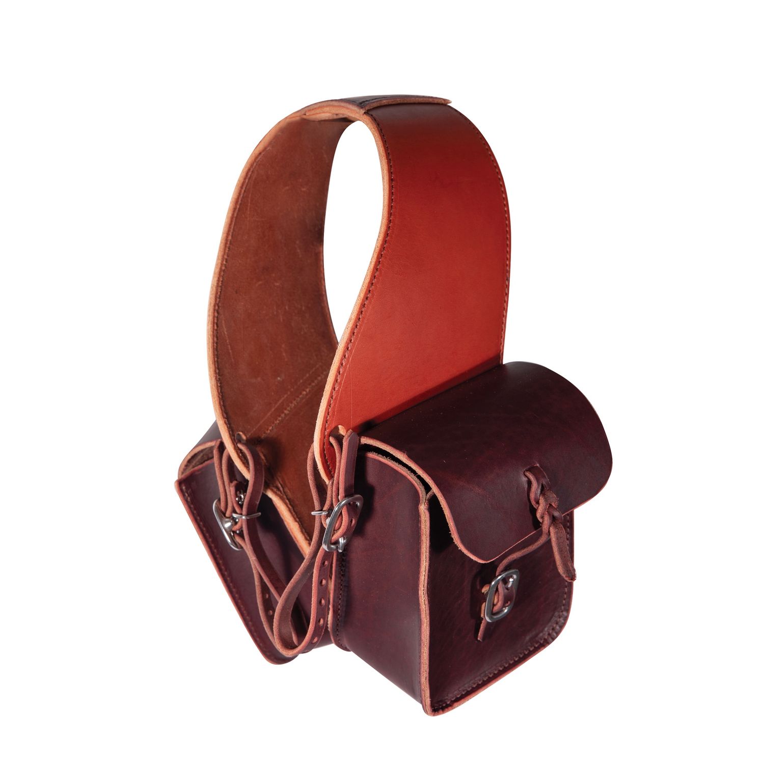 Professional’s Choice Leather Saddle Bag, 2 Pouch