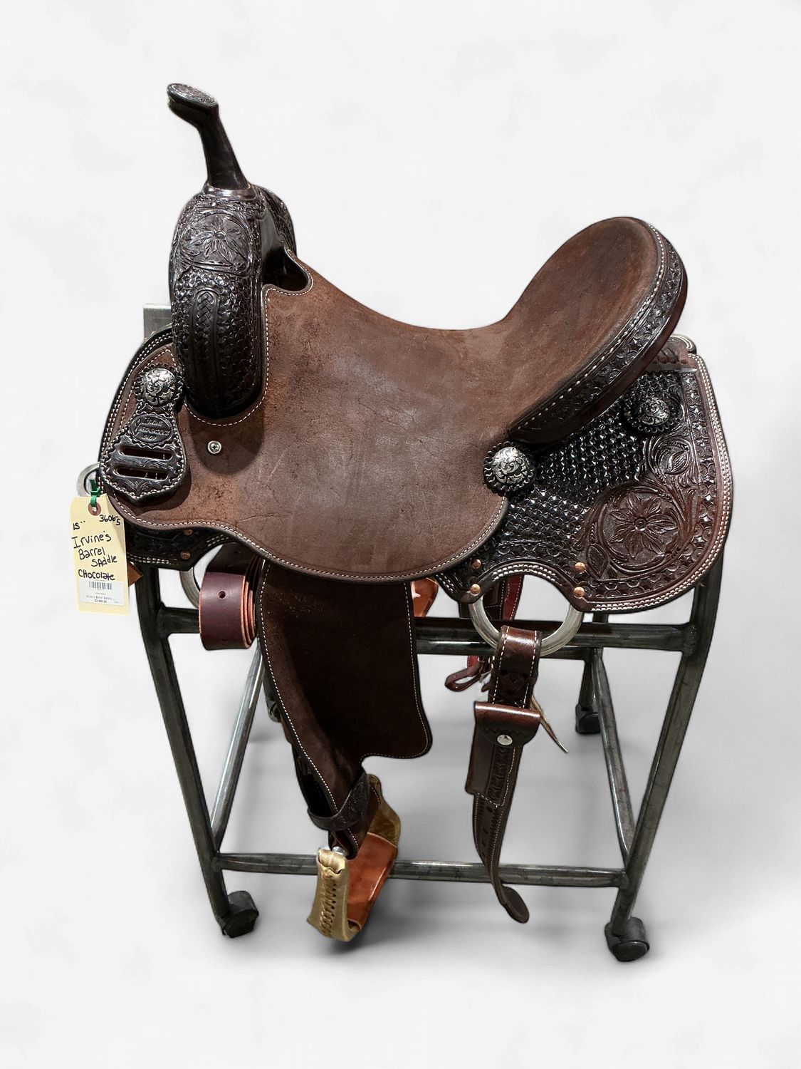 Irvine's Barrel Saddle 15" Chocolate 3606-5
