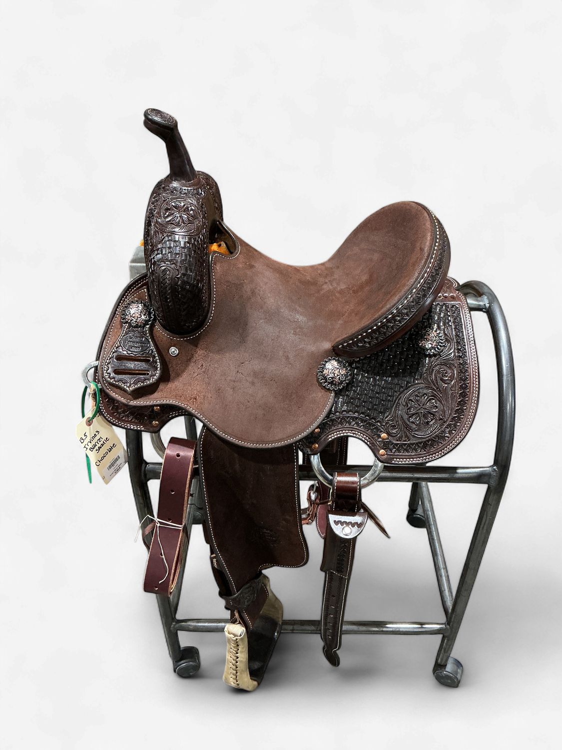 Irvine's Barrel Saddle 13 1/2" Chocolate 3606-13