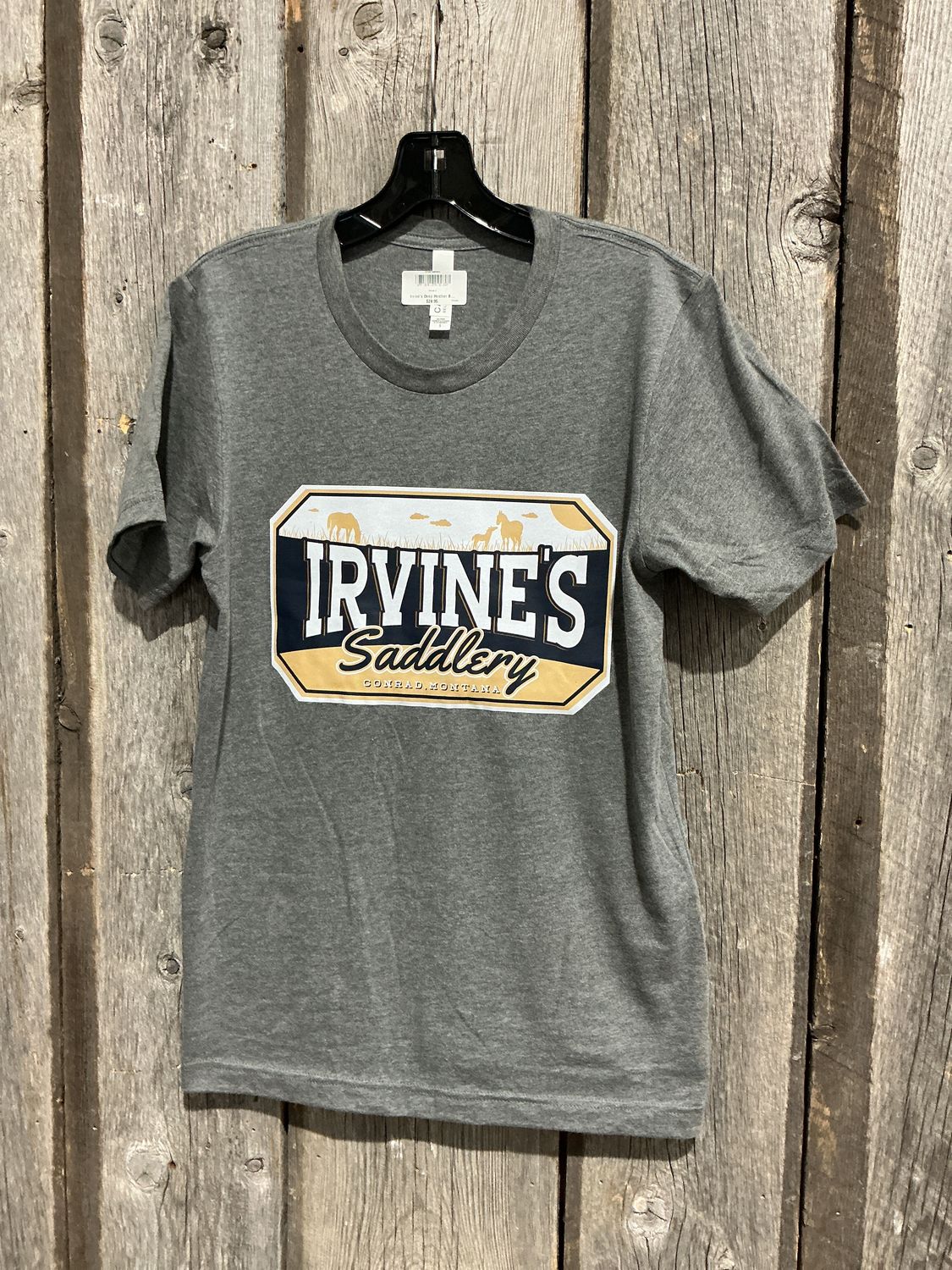 Irvine's Heather Navy Branded T-Shirt