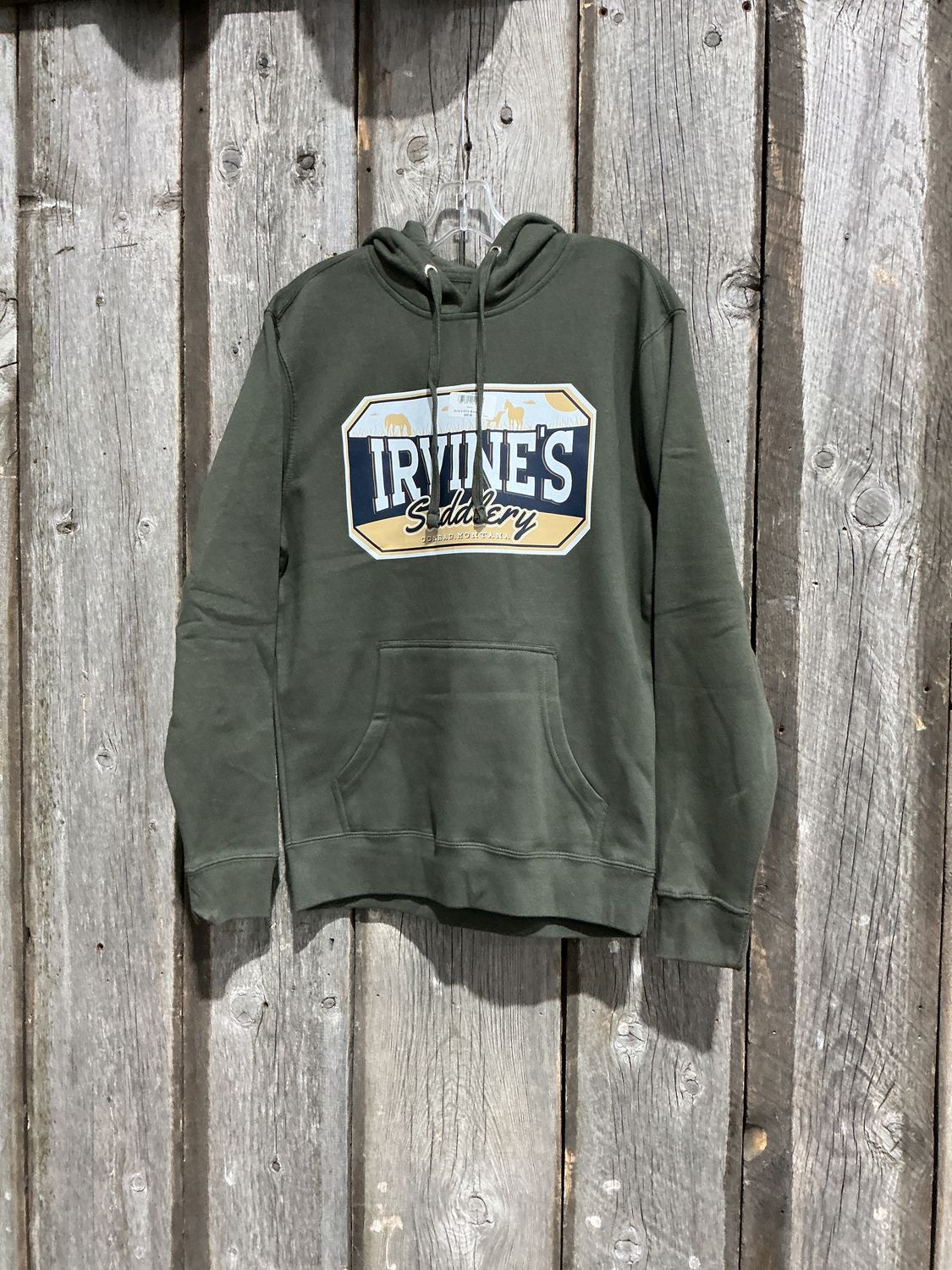Irvine's Olive Branded Hoodie