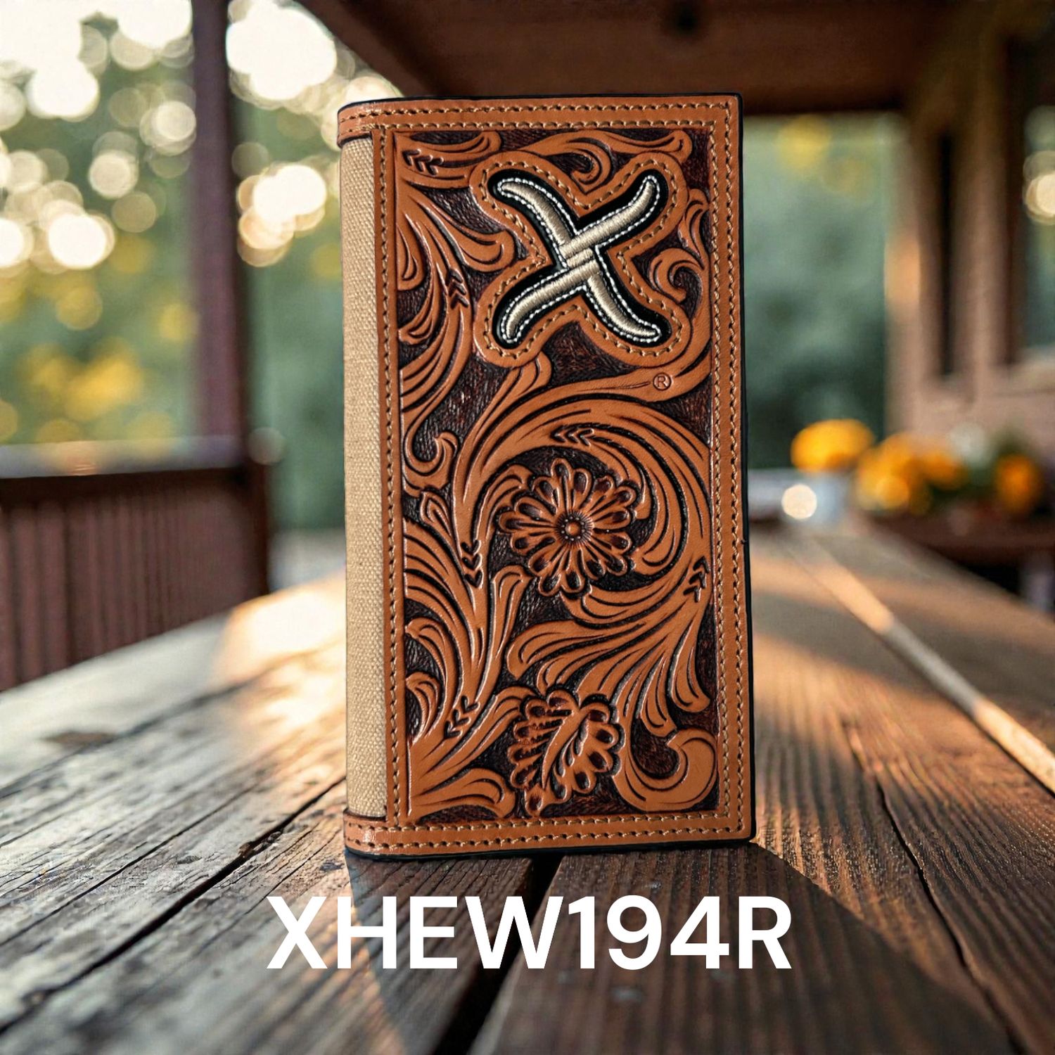 Twisted X Embroidered Cloth-Fold Rodeo Wallet