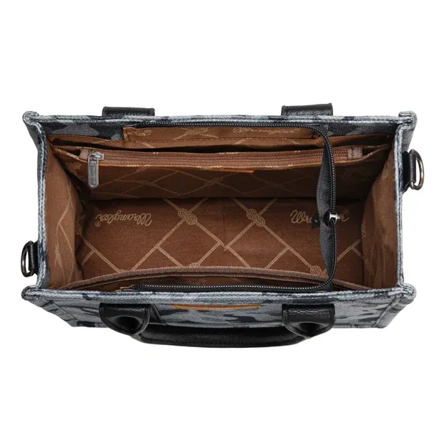 Wrangler Camo Tote/Crossbody - Black