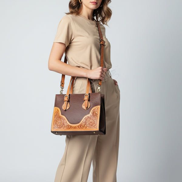 American Darling Genuine Western Leather Tote Bag