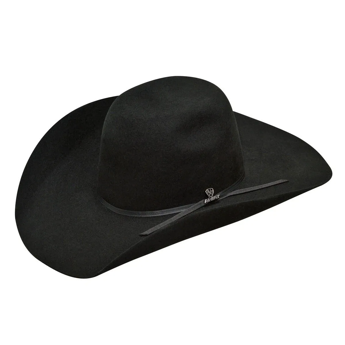 Ariat 2X Black Wool Punchy Western Hat