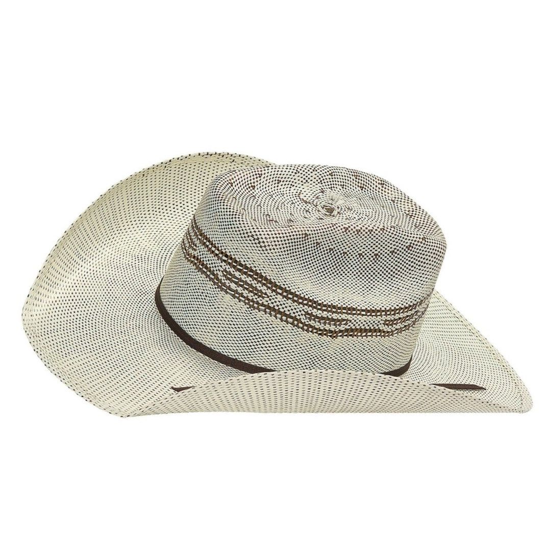 Twister Youth Two-Tone Brick Top Bangora Straw Cowboy Hat