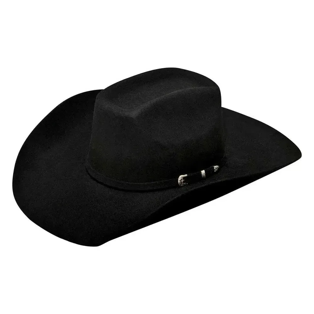 Ariat 2X Black Wool Felt Western Hat