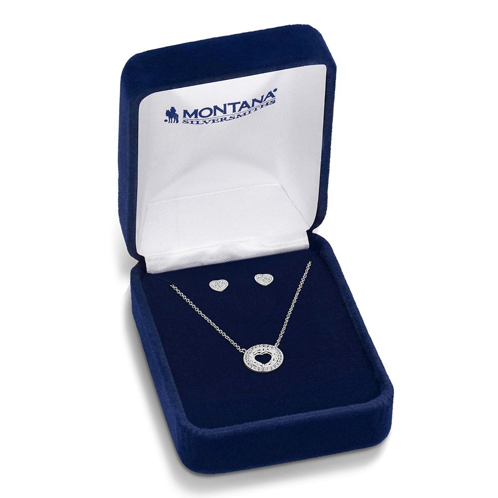 Montana Silversmiths Shot Through the Heart Jewelry Set