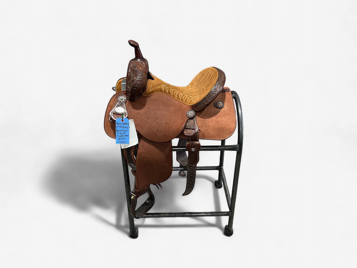 Martin Saddlery Stingray Barrel Saddle - 14" Natural 