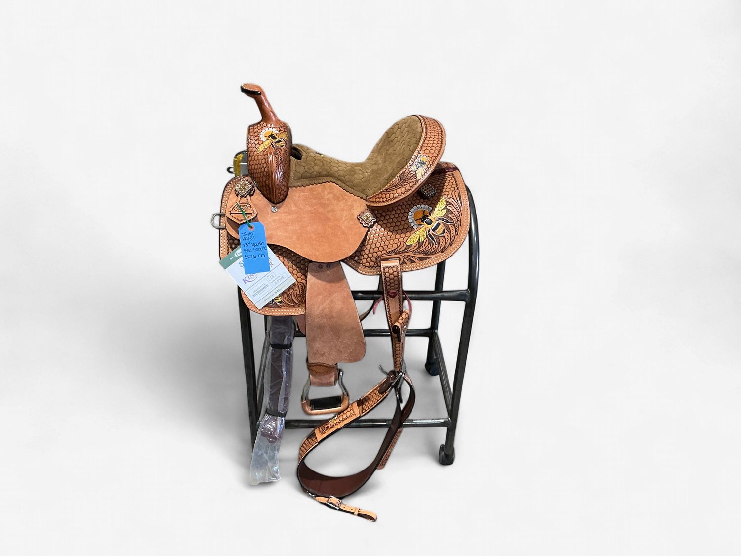 Silver Royal 13" Youth Bee Saddle