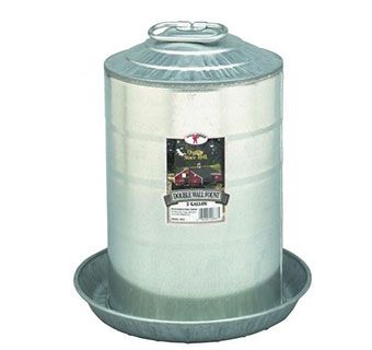 Little Giant Double Wall Metal Poultry Fount