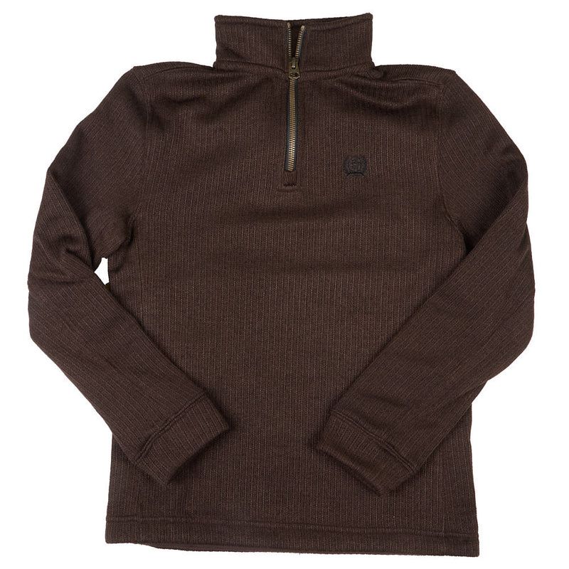 Cinch Boys Brown 1/4 Zip