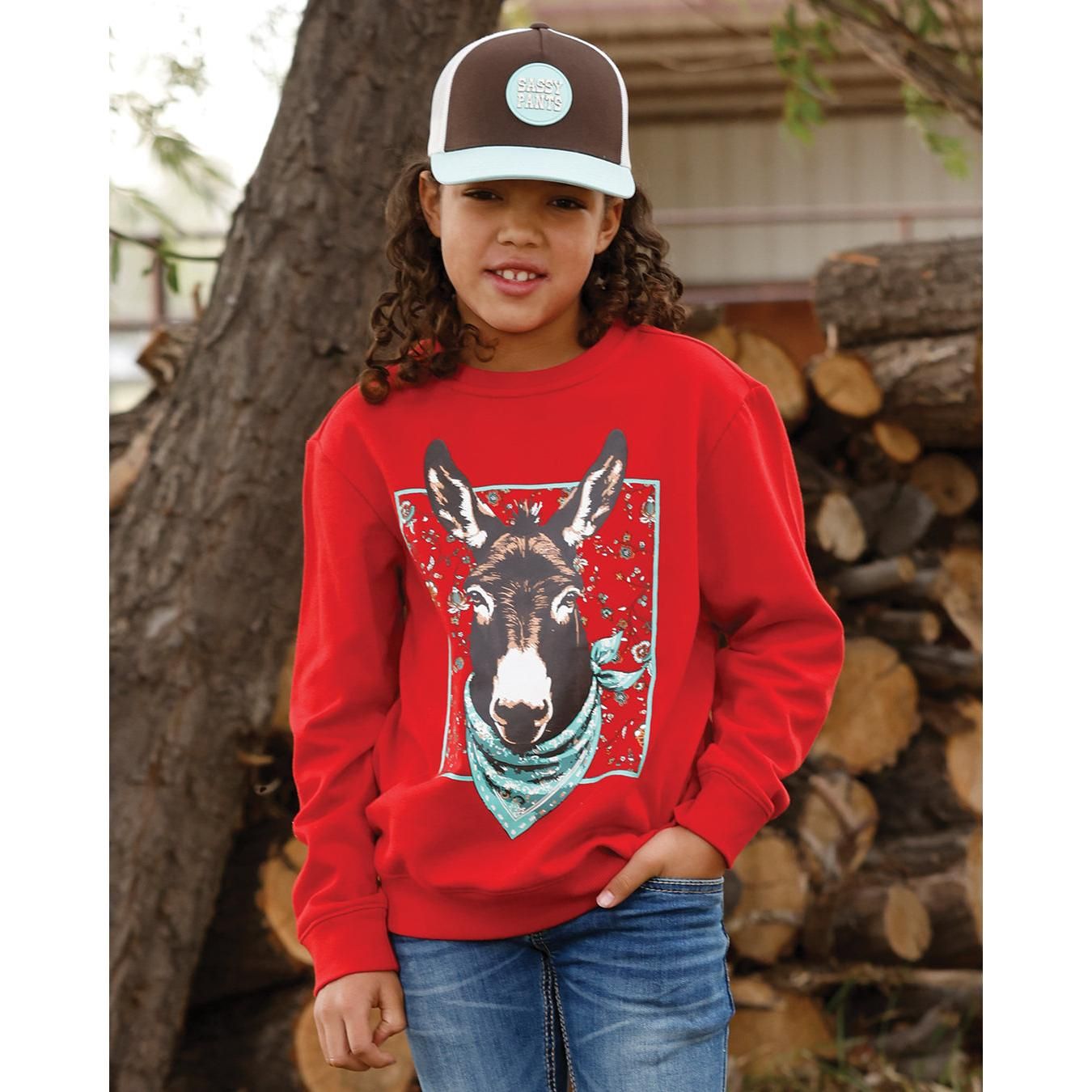 Cruel Girl Red Sweatshirt