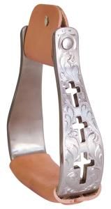 AHE Aluminum Visalia Stirrups Cross Cut-Out