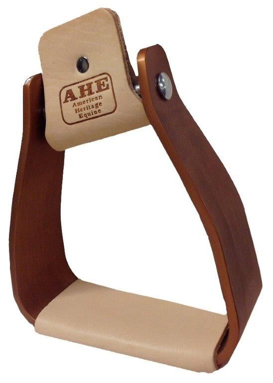 AHE Bronze Sloped Aluminum Roper Stirrups