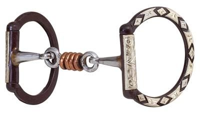 AHE Antique Brown Dee Dog Bone Bit with Copper Rollers
