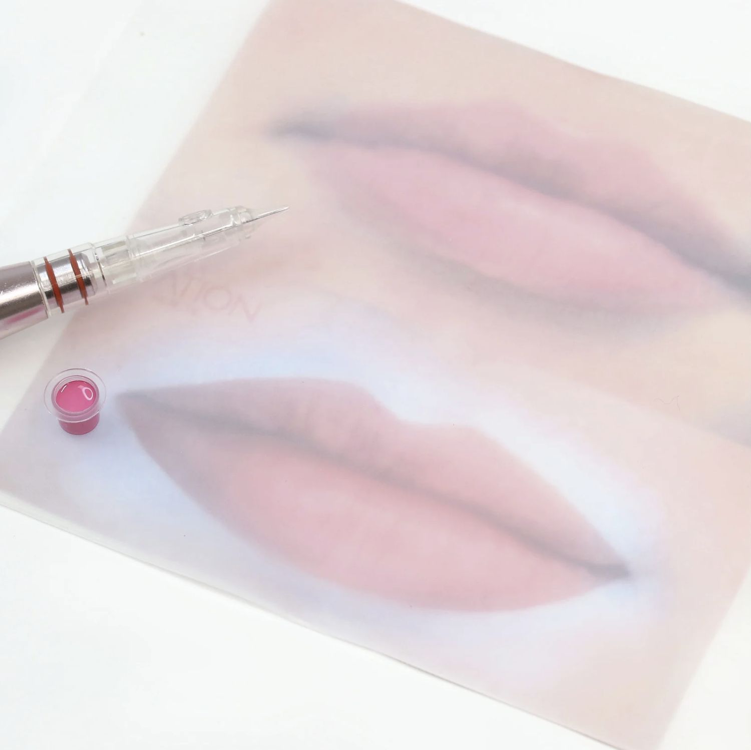 Peau de pratique transparente