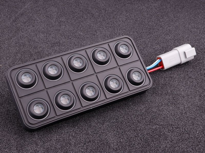 CAN keypad (10 keys) multi color LED