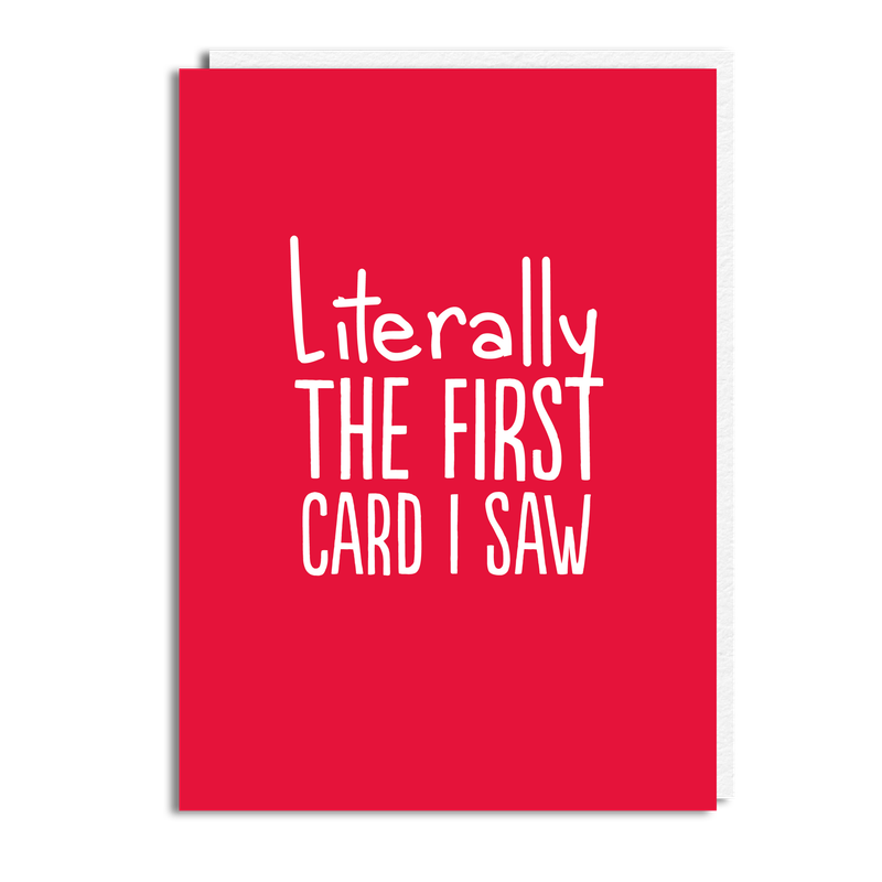 FIRST CARD I SAW