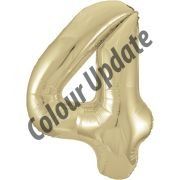 34in Gold Glitz Numeral 4