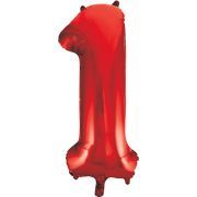 34in RED NO.1 JUMBO FOIL BALLOON