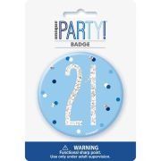 3in GLITZ BLUE 21 BADGE