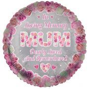 18in MUM REMEMBRANCE FOIL BALLOON