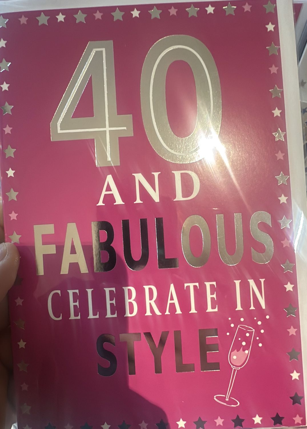 40 and fabulous pink