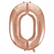34in Rose Gold Numeral 0