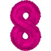 34in Pink Glitz Numeral 8