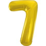 34in CLASSIC GOLD NUMBER 7 FOIL BALLOON