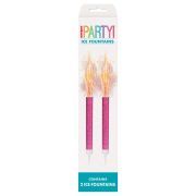 2pk Pink Prismatic Ice Fountains