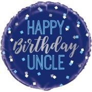 18in HAPPY BIRTHDAY UNCLE FOIL BALLOO