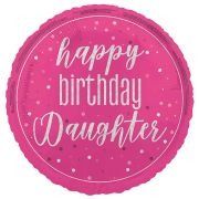 18in GLITZ PINK DAUGHTER FOIL BALLOON