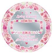 18in PERSONALISED PINK REMEMBRANCE FOIL BALLOON