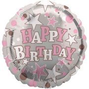 18in HAPPY BIRTHDAY FEMALE FOIL BALLO