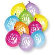 9in Happy 30th Birthday Balloons