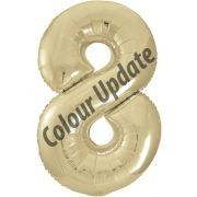 34in Gold Glitz Numeral 8