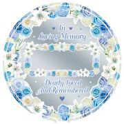 18in PERSONALISED BLUE REMEMBRANCE FOIL BALLOON